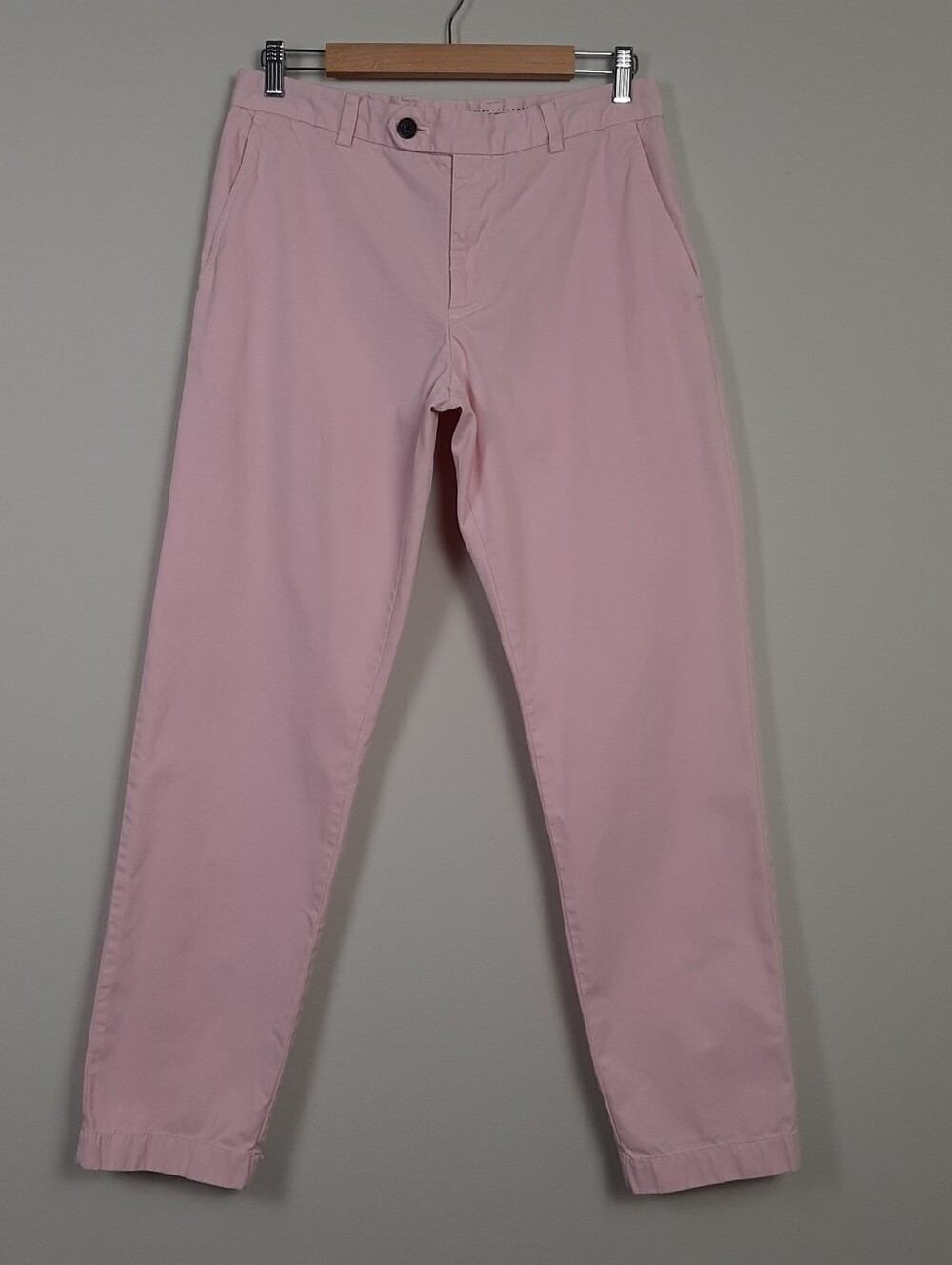 Brooks Brothers Men's Milano Fit Pink Preppy Cotton Chino Pants W33/L32